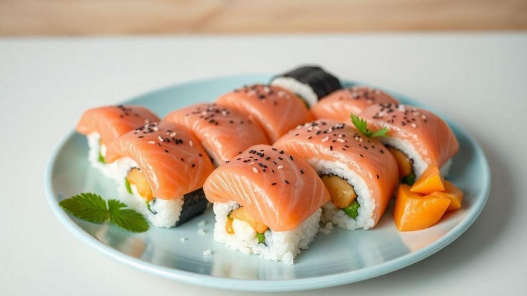 sushi-de-salmao-delicioso-em-apenas--minutos-com-ingredientes-simples-e-sem-cozinhar