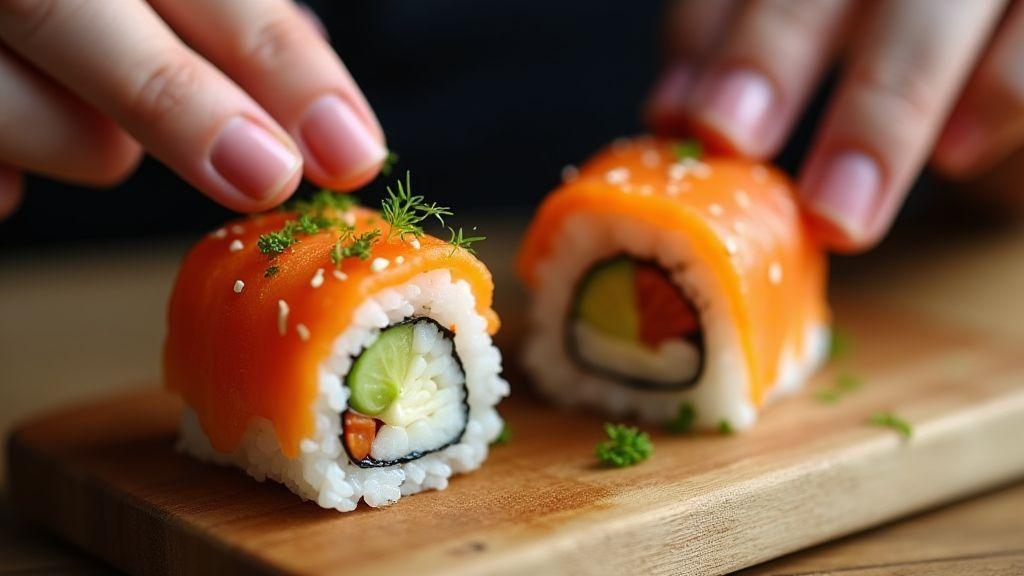 Erros comuns ao fazer sushi low carb com couve-flor e como corrigir